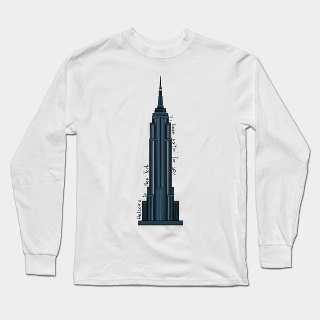 Welcome to NY Long Sleeve T-Shirt by million.colours